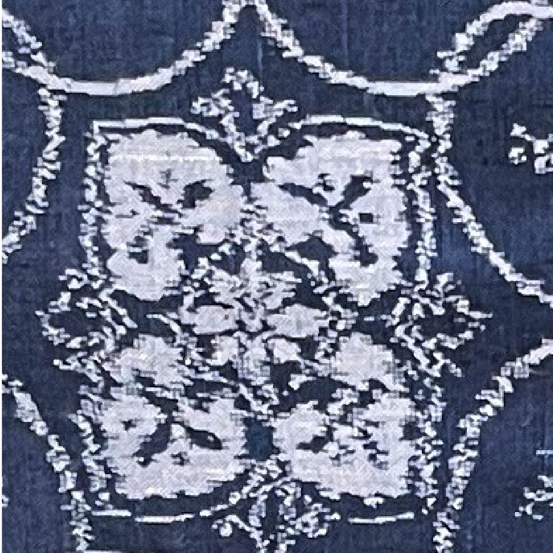 夏物 正絹 紬 身丈158.5cm 裄丈65cm 鉄葡萄色(てつぶどういろ) 宝相華唐草 紗 Sランク 紺系 1132000362318