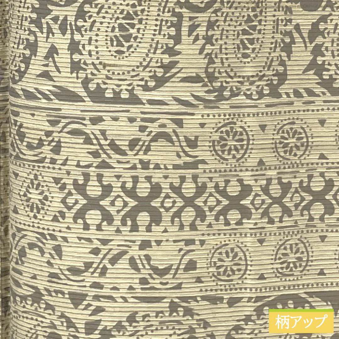 小紋 正絹 Sランク 身丈160cm 裄丈65.5cm 袷 東京白茶色(とうきょうしらちゃいろ) ペイズリー柄 紬地 シルクガード ベージュ系 1115006772425