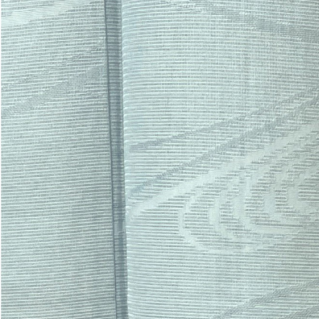 夏物 正絹 色無地 身丈162.5cm 裄丈63cm 砧青磁色(きぬたせいじいろ) 梅鉢 しつけ糸付き 流水 絽 Aランク 水色系 1132000493424