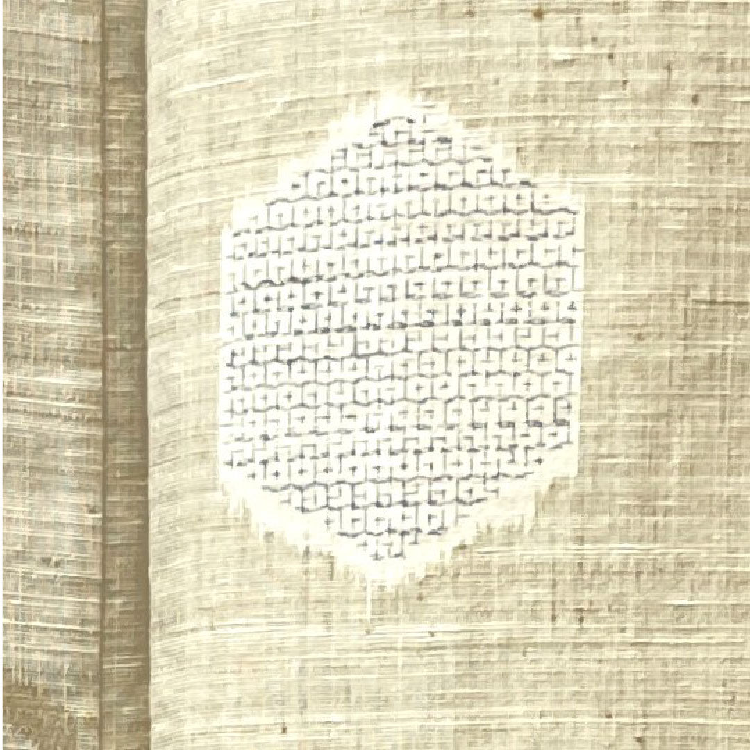 紬 身丈161.5cm 裄丈63.5cm 練色 亀甲 正絹 Sランク 単衣 クリーム系 1116002452415