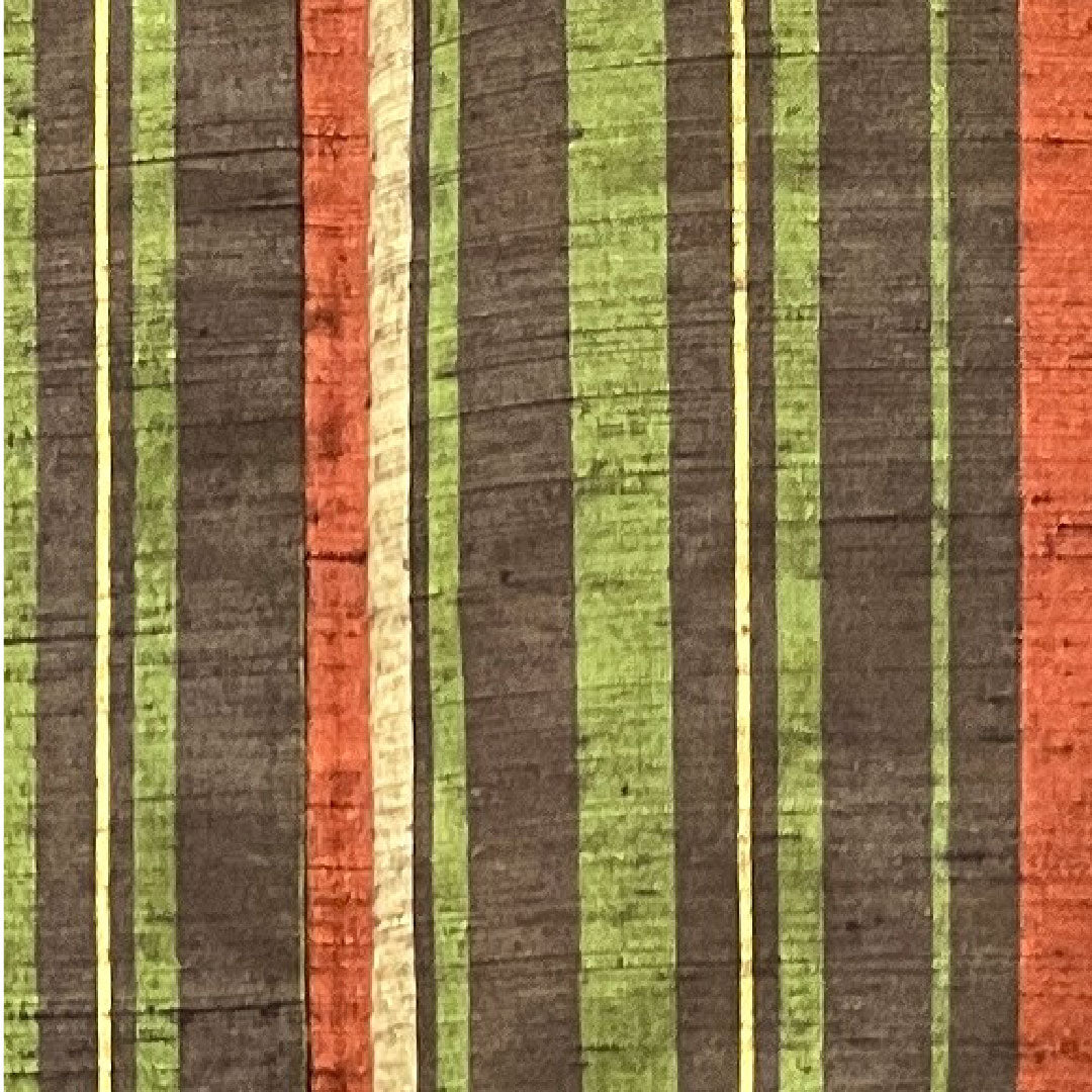 Tsumugi Length 160cm Sleeve length 66cm Striped Pure silk A rank Awase Gradient 1116002463499