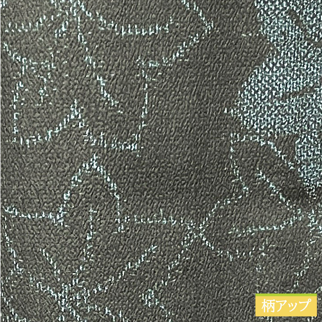 紬 正絹 身丈151.5cm 裄丈62cm 紅葉 Aランク 単衣 黒系 1116003153210