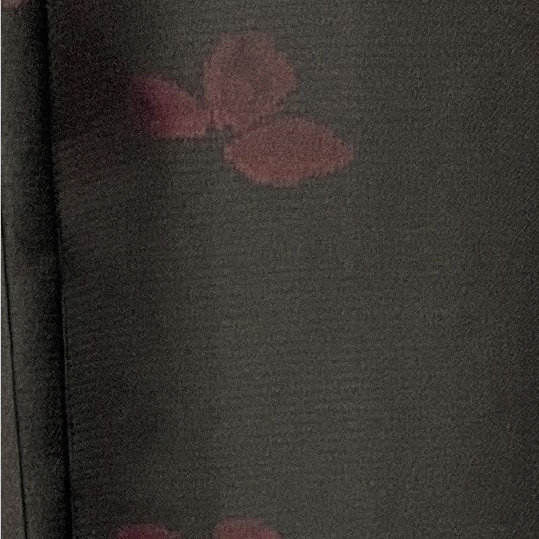 Summer item, pure silk, plain color, length 158cm, sleeve length 62.5cm, abstract pattern, gauze, S rank, red, 1132001192312