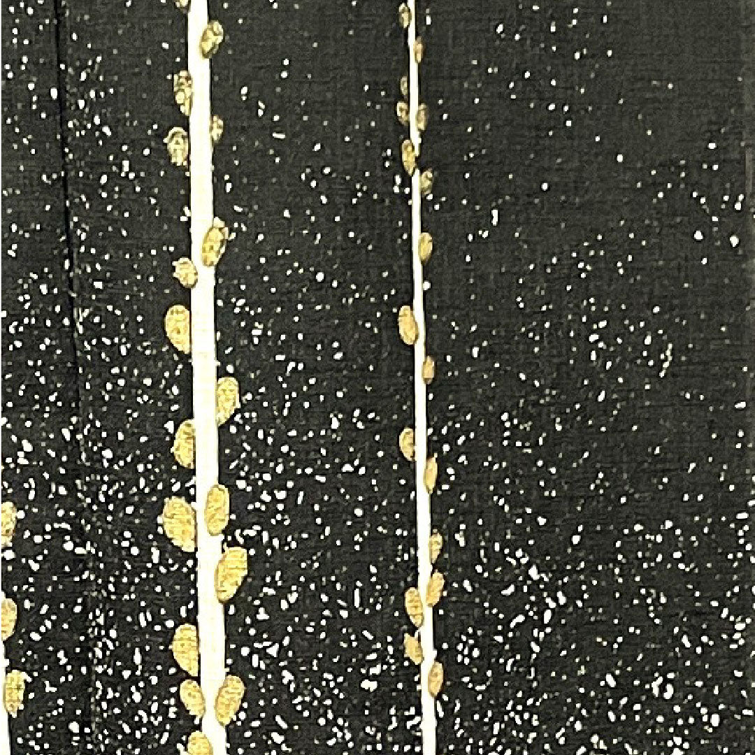 Summer pure silk formal kimono, length 164cm, sleeve length 63cm, abstract pattern, gauze, S rank, black, 1132001322410