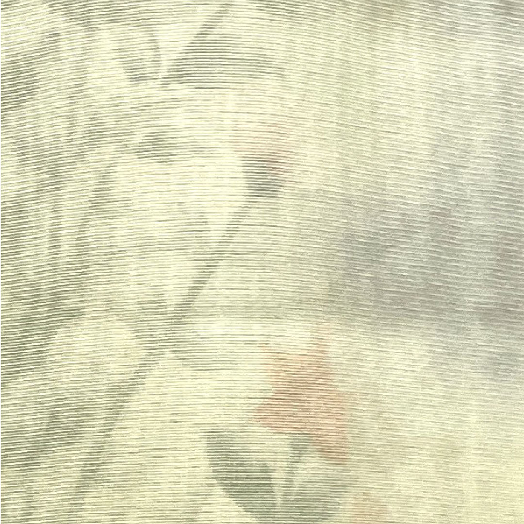 夏物 正絹 訪問着 身丈157cm 裄丈63.5cm 雲井鼠色(くもいねずいろ) 草花模様 二重紗 Aランク グレー系 1132001543322