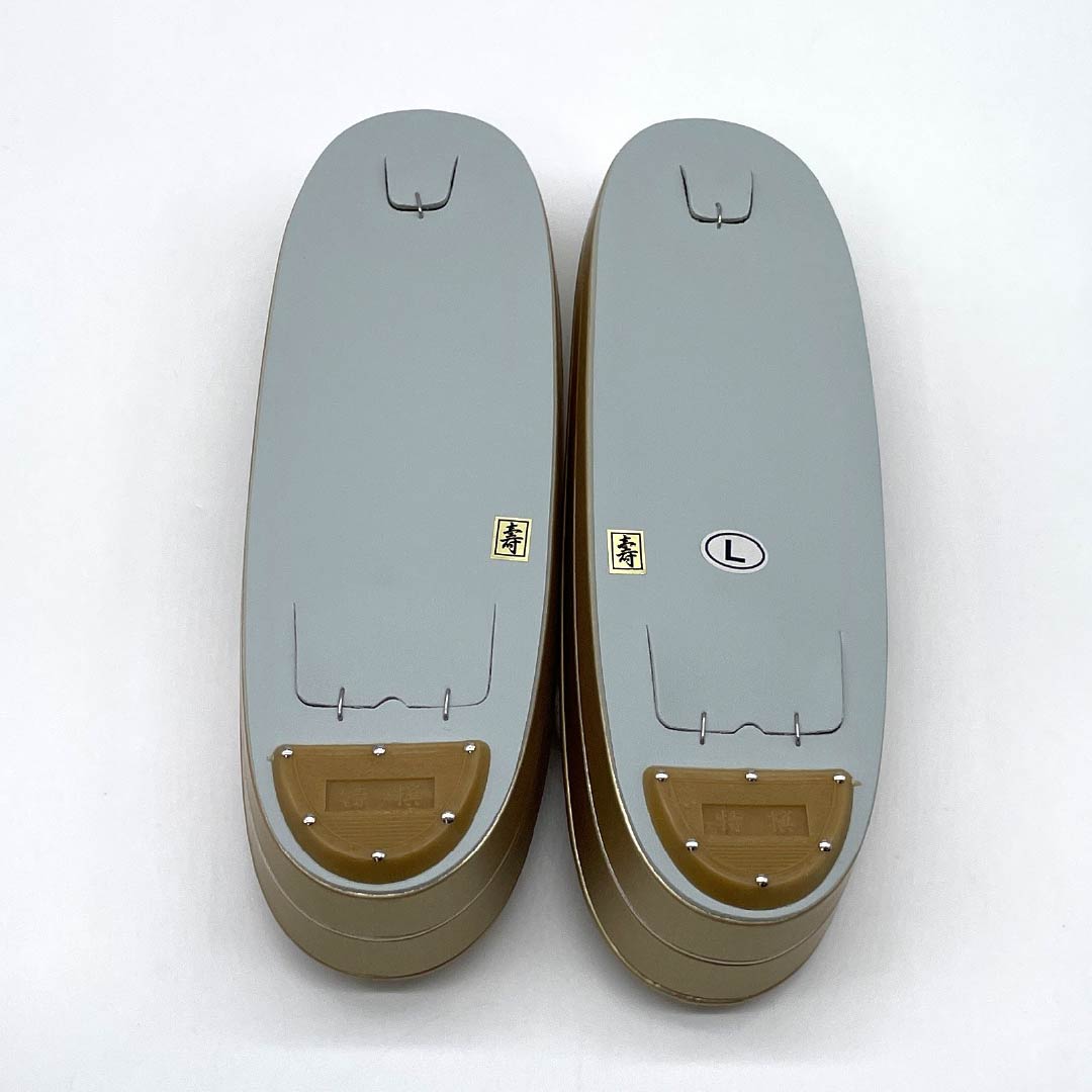 (新古品)草履バッグセット フォーマル Aランク 華文 帯地 Lサイズ 金系 1133000423421