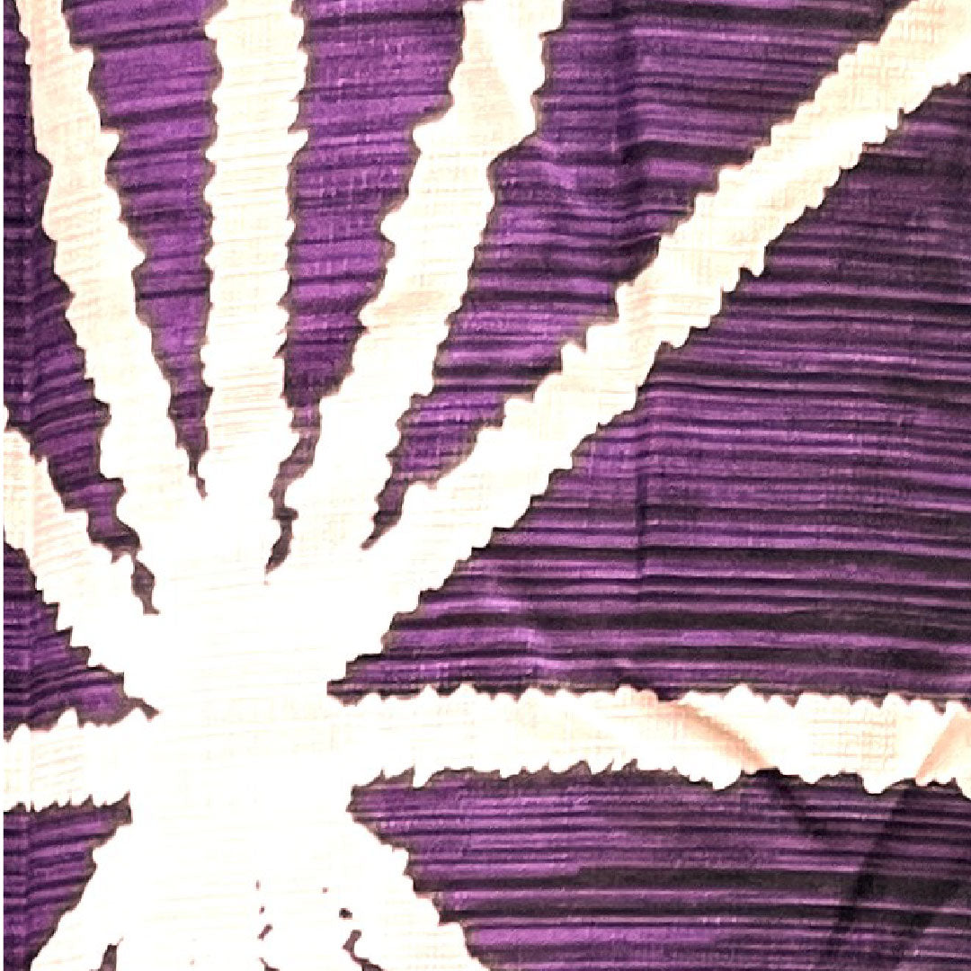 浴衣 麻の葉 木綿 Sランク 単衣 身丈162.5cm 裄丈69.5cm 紫系 1118003942420