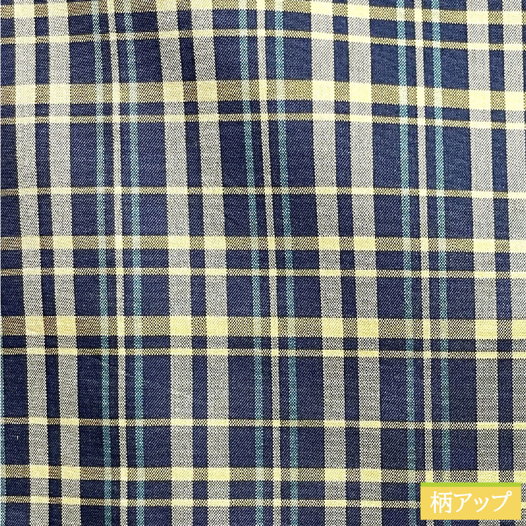 道行コート 正絹 身丈85cm 裄丈65cm 濃紺色(のうこんいろ) 格子 しつけ糸付き Sランク 袷 紺系 1117000862918