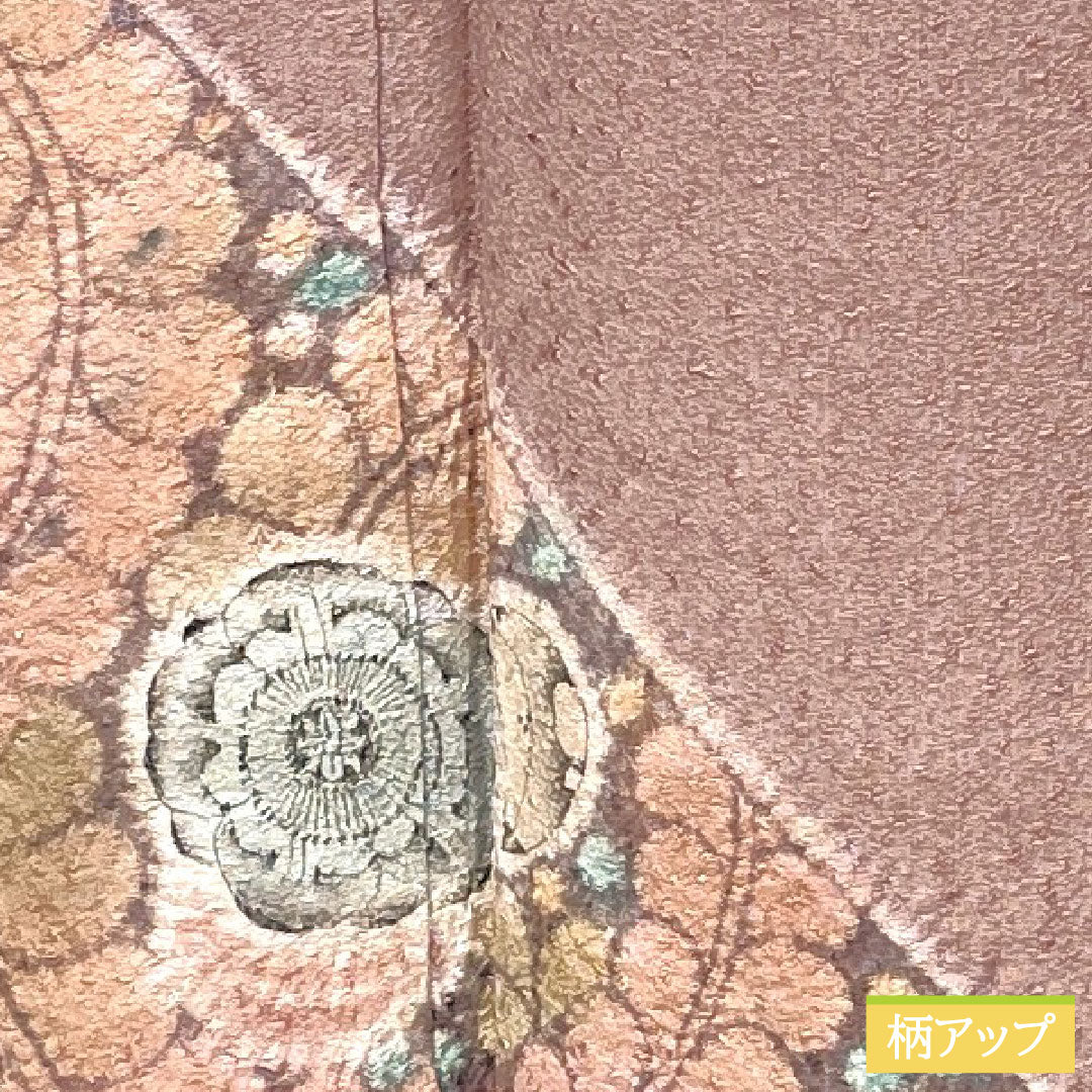 訪問着 正絹 袷 身丈157cm 裄丈66.5cm 葡萄色(えびいろ) 辻ヶ花 パールトーン加工 Aランク 紫系 1112005863320