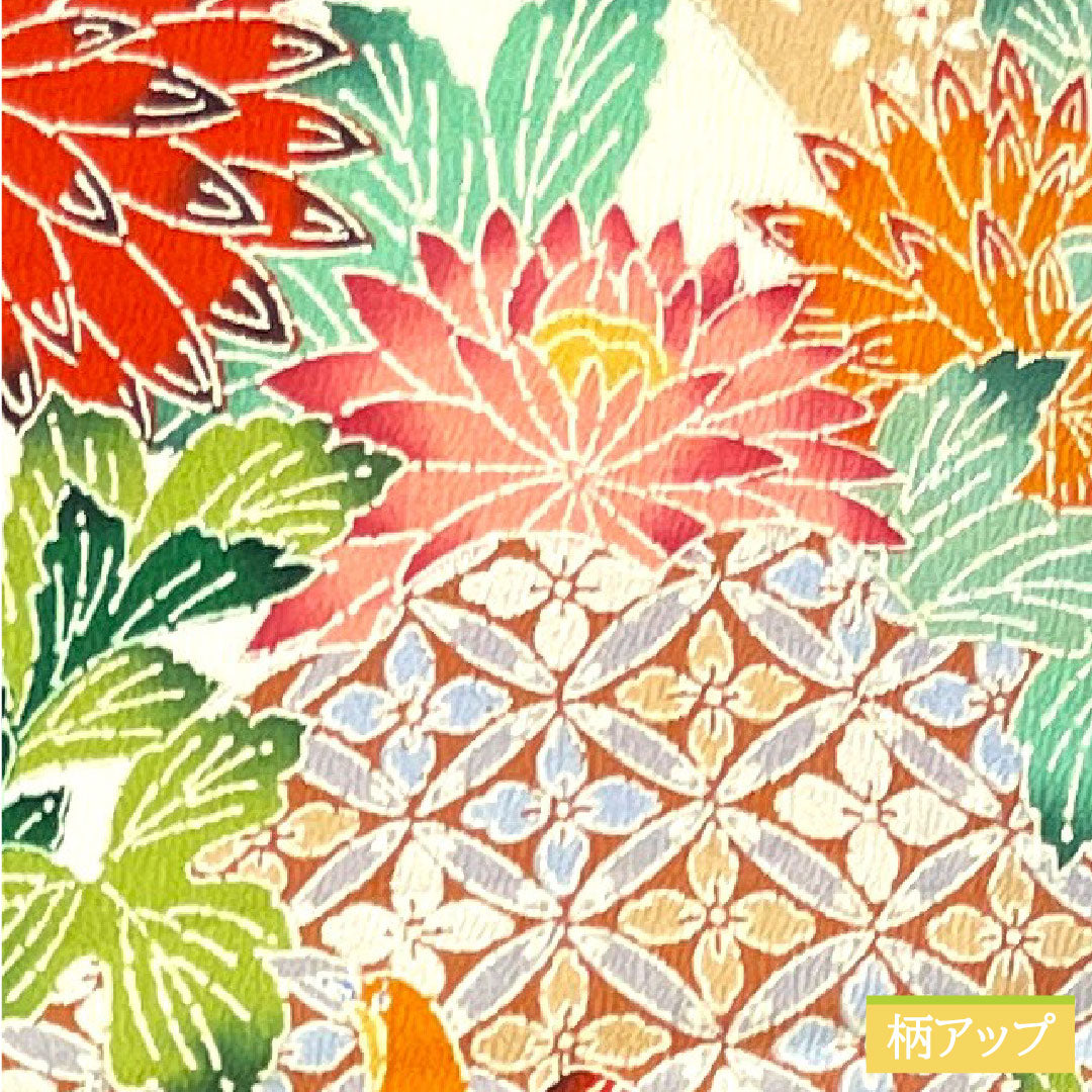 振袖 正絹 身丈161cm 裄丈67cm 袷 瑠璃色 京友禅 吉祥文様 Sランク 紺系 1113001952418