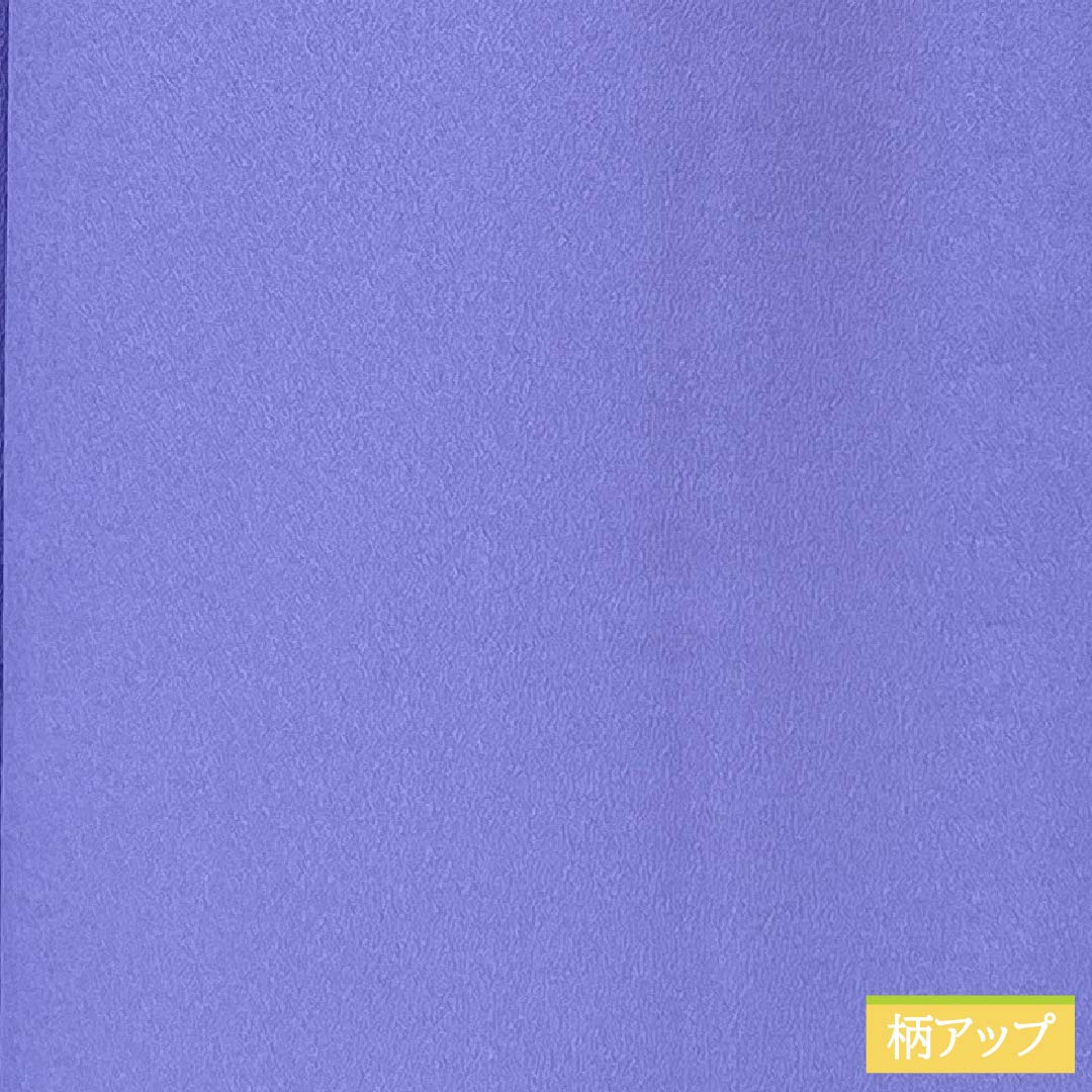 Solid-colored polyester kimono, length 158cm, sleeve length 66cm, gentian-colored (rindou-iro), washable, single-layer, S rank, purple, product number 1114002192320