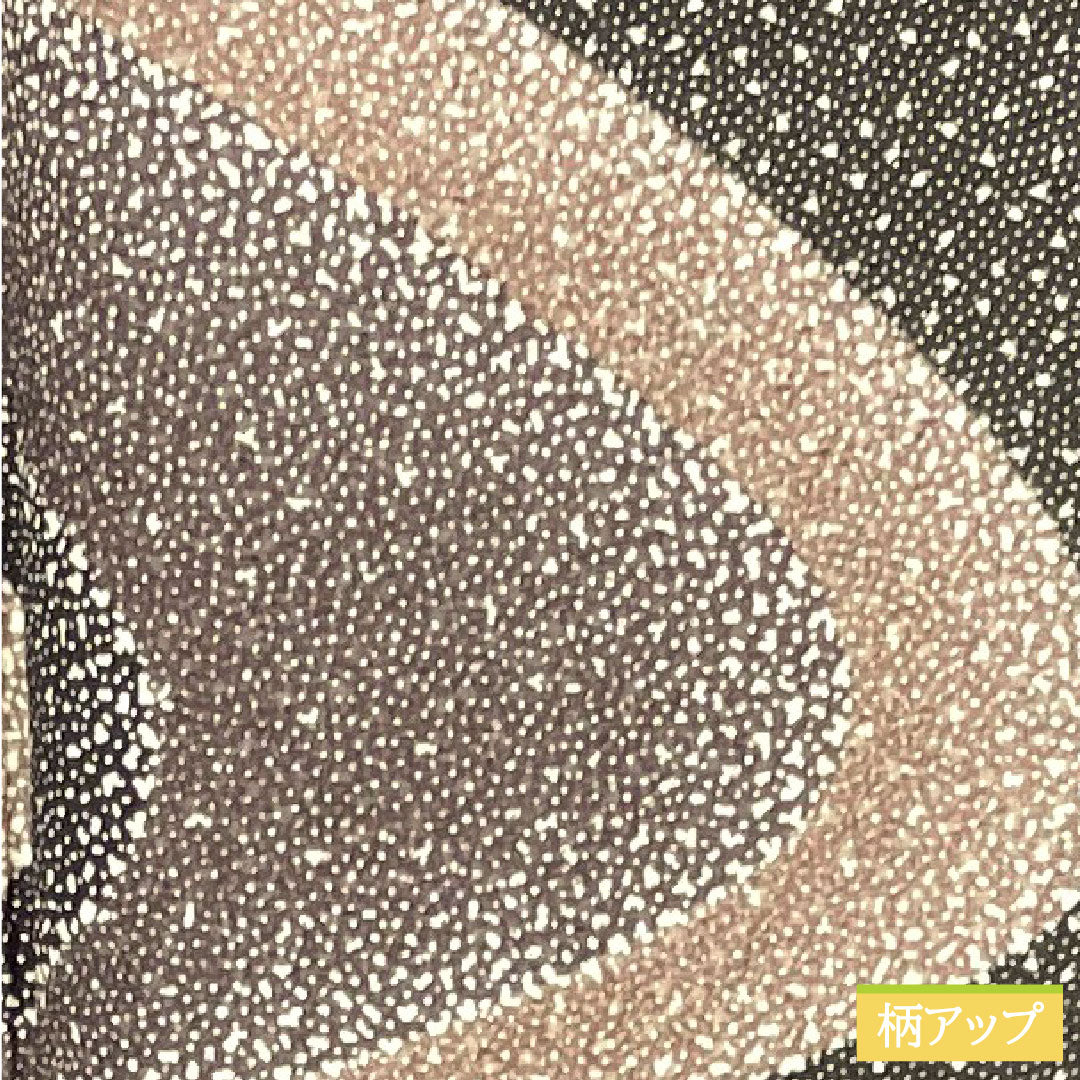 Homongi, pure silk, lined, length 164.5cm, sleeve length 66.5cm, dark brown, cherry blossom petals, Edo Komon, basting thread included, unused, S rank, brown, 1112004662414