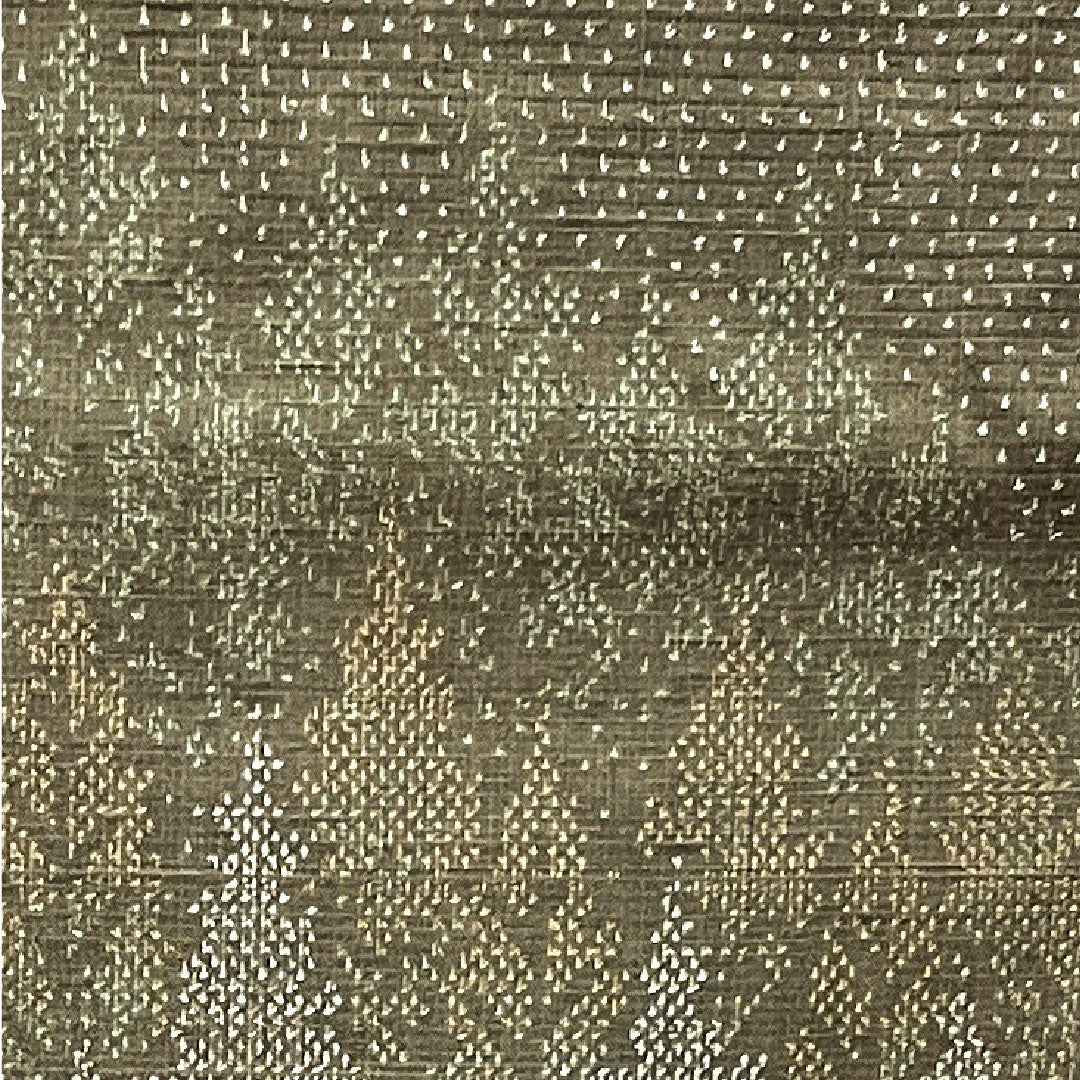 訪問着 正絹 袷 身丈171.5cm 裄丈67cm 墨色 赤城紬 抽象模様 Sランク 茶系 1112003232614