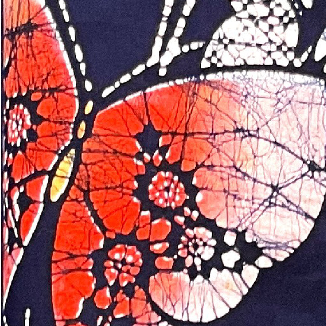 Yukata with basting thread, unused, dark navy blue, butterfly, cotton, S rank, single layer, length 160cm, sleeve length 62cm, navy blue, 1118002922418