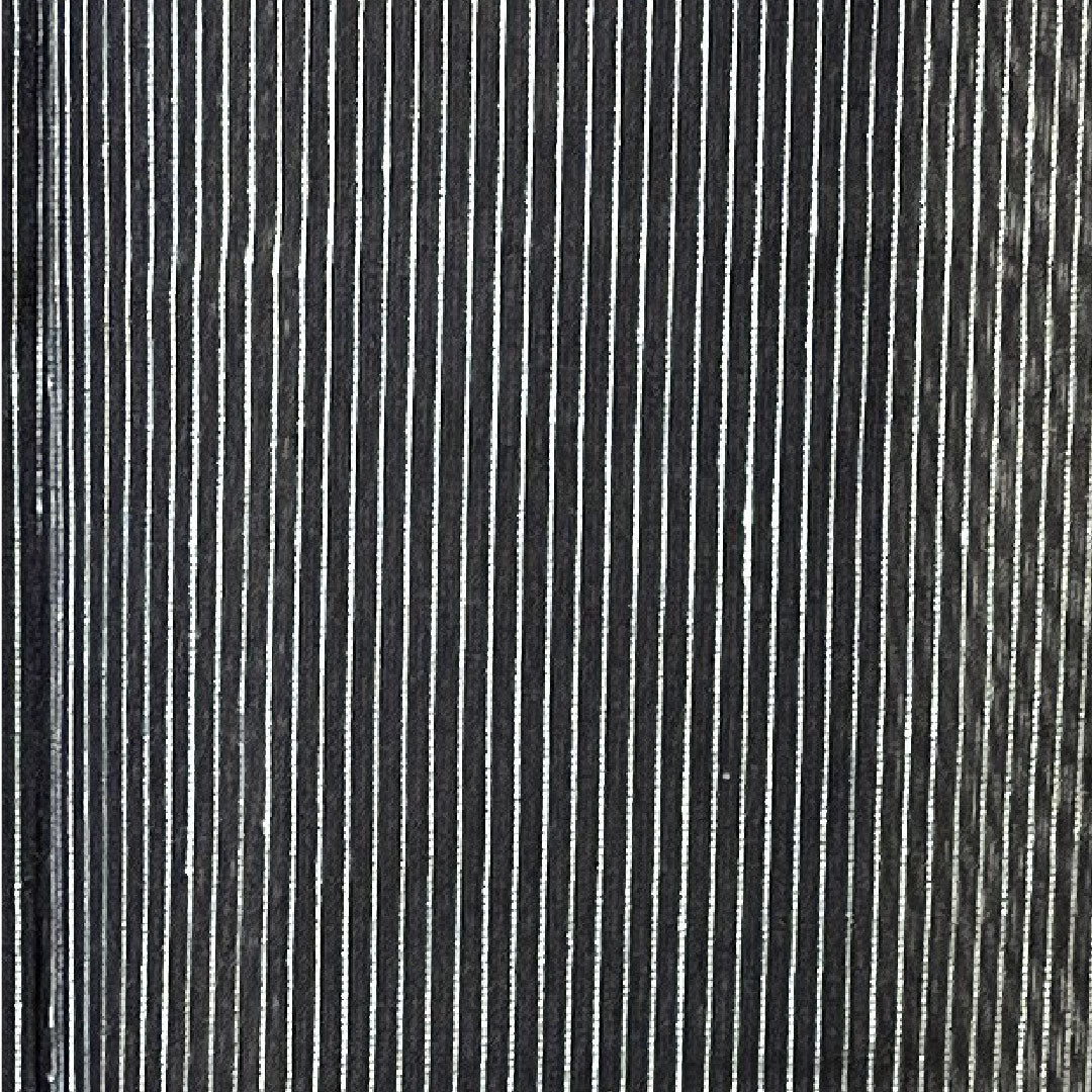 夏物 ポリエステル 紬 身丈163.5cm 裄丈67.5cm 縞 洗える着物 紗 Sランク 黒系 1132001512410