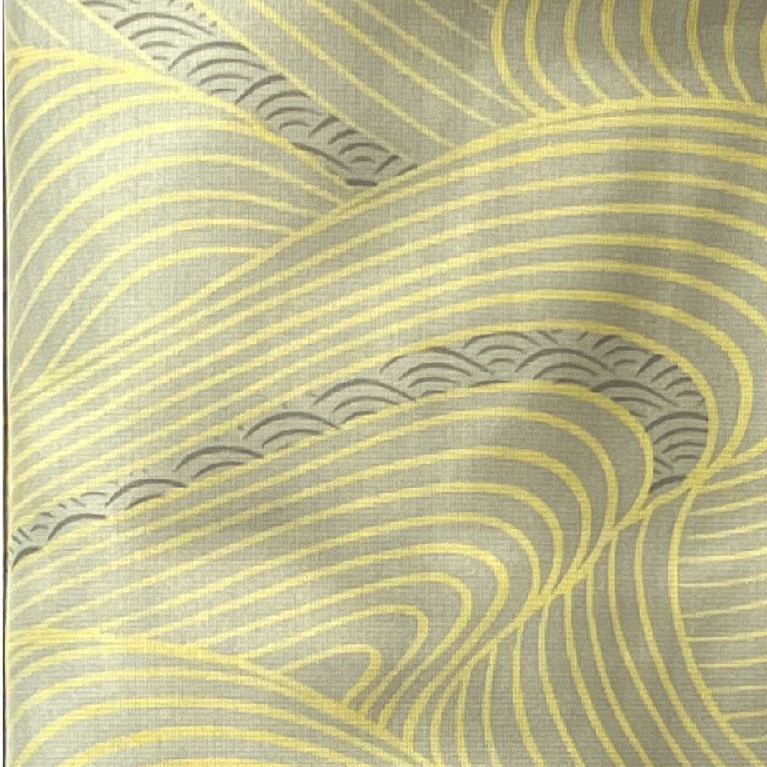 Homongi, lined, length 164cm, sleeve length 66cm, pongee fabric, wave pattern, pure silk, A rank, gradation style, 1112002743499