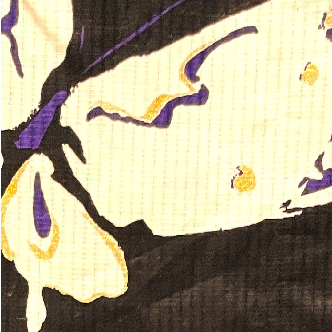 浴衣 しつけ糸付き 未使用品 蝶 木綿 Sランク 単衣 身丈173cm 裄丈72cm 黒系 1118003722610