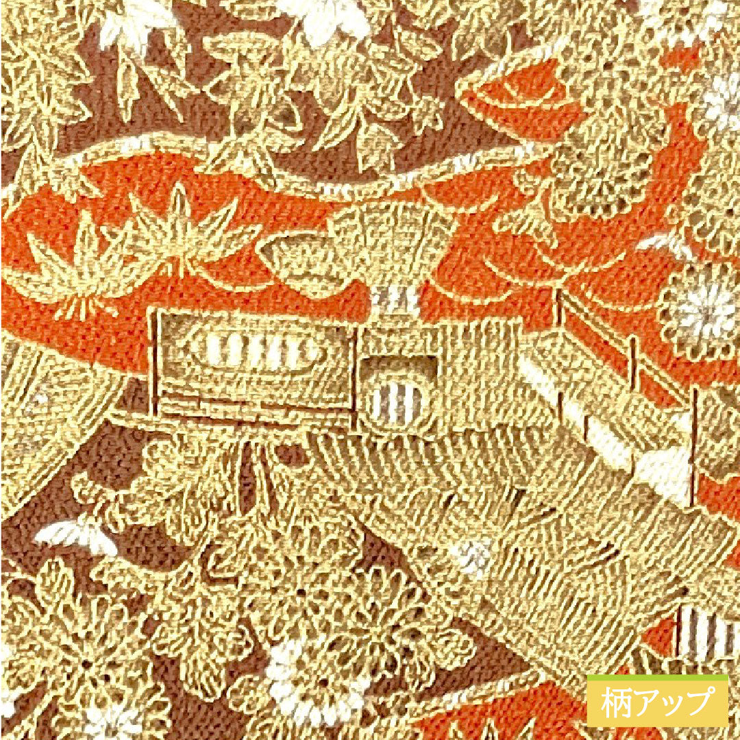 Komon, pure silk, length 157cm, sleeve length 64.5cm, lined, dark brown, Chayatsuji, Shochikubai, S rank, brown, 1115003602314