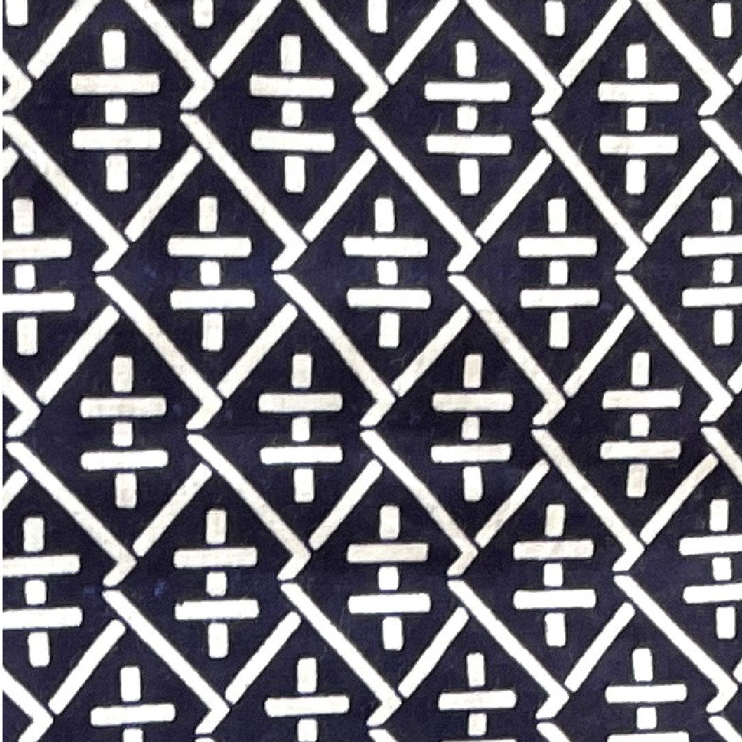 浴衣 男物 幾何学模様 木綿 Bランク 単衣 身丈150cm 裄丈70cm 紺系 1118001614118