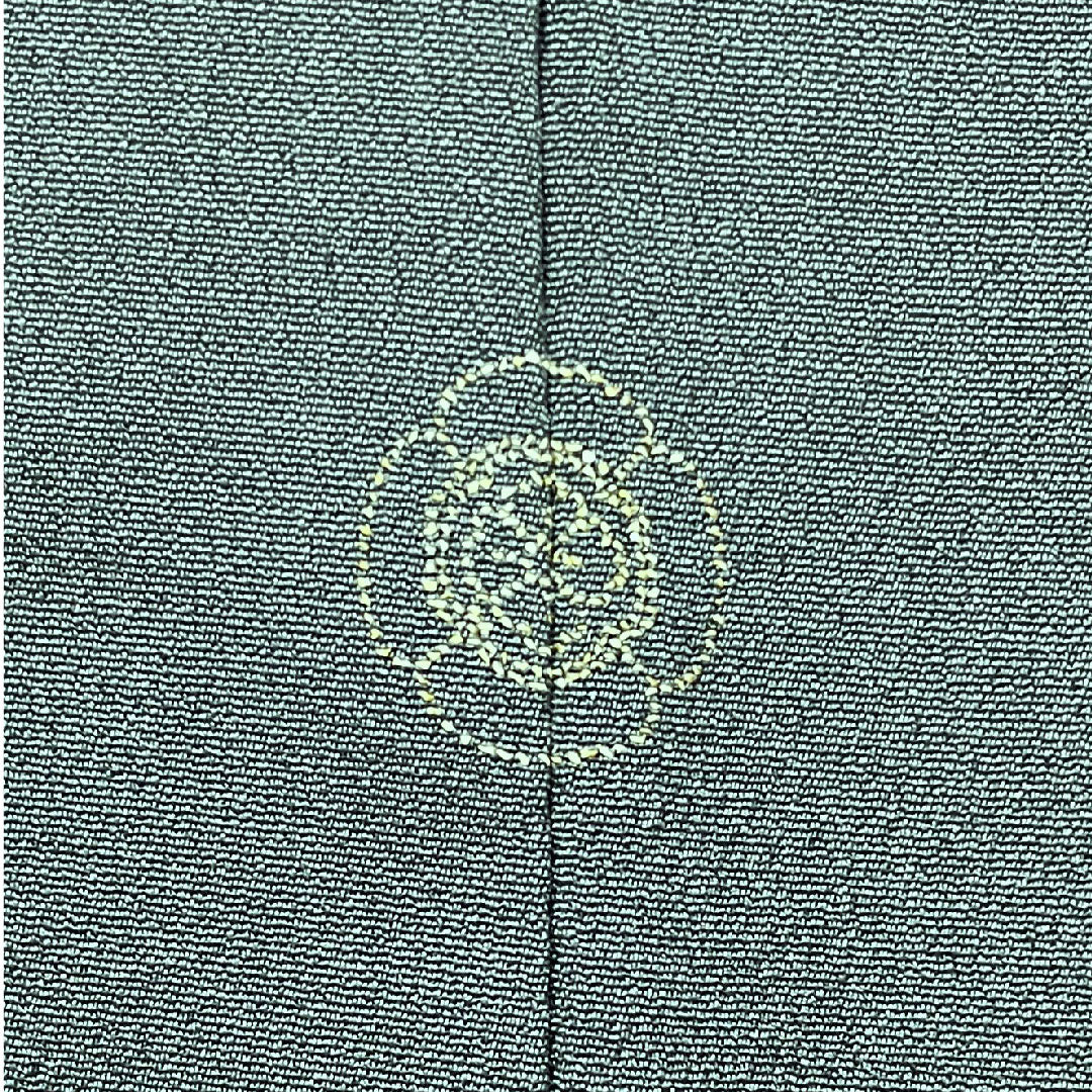 Homongi, lined, length 151cm, sleeve length 61.5cm, iron grey, flowing water, pure silk, A rank, gray, 1112002553222