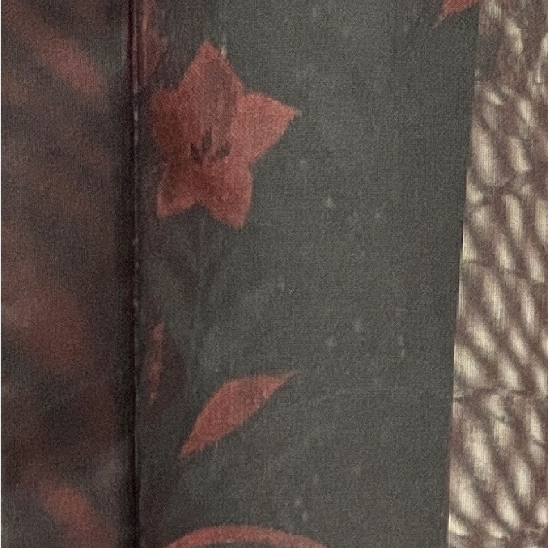 夏物 正絹 色無地 身丈167cm 裄丈63.5cm 桔梗 露草 紗 Sランク 赤系 1132001162512