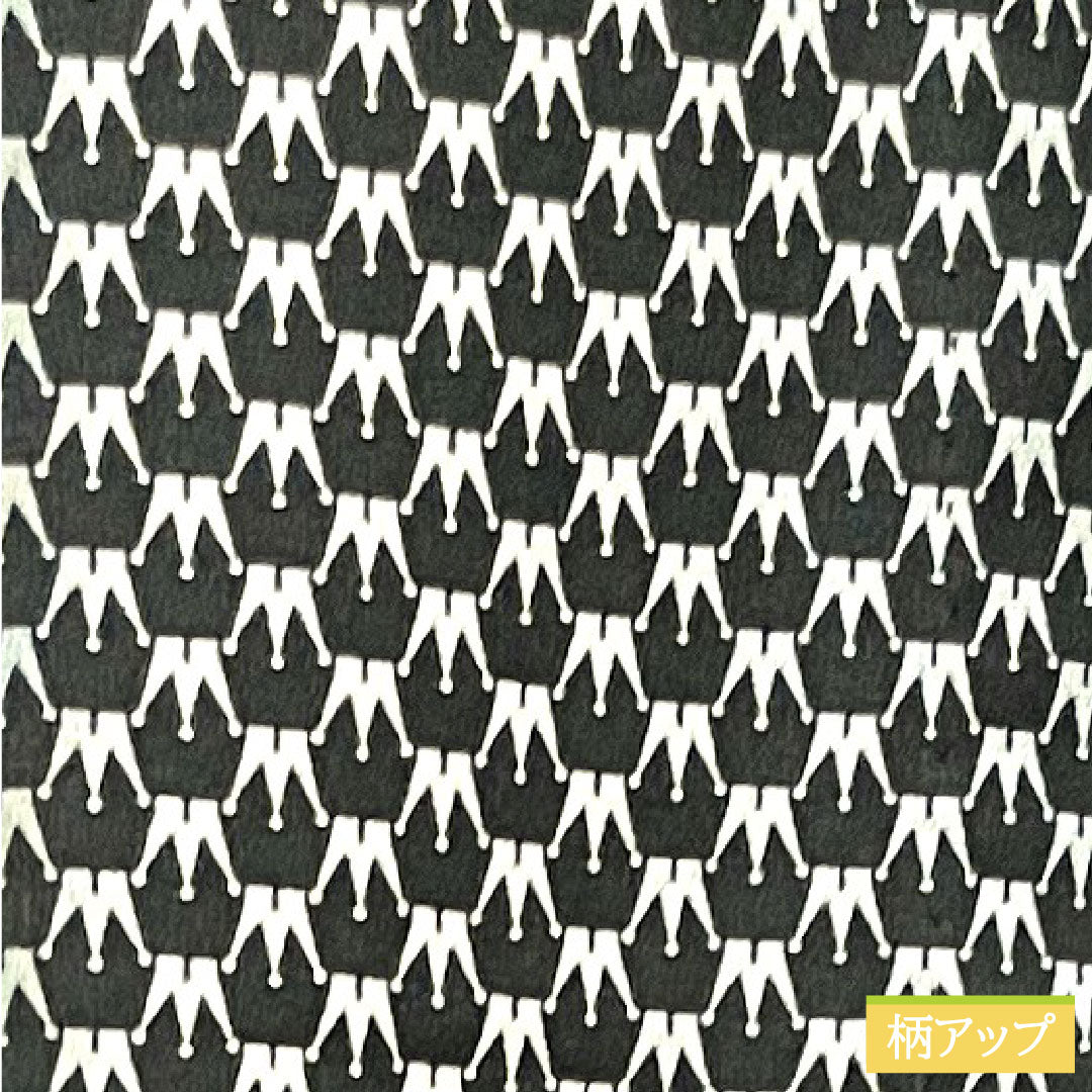 小紋 ポリエステル 身丈158cm 裄丈67cm 単衣 洗える着物 幾何学模様 Sランク グラデーション系 1115003962399