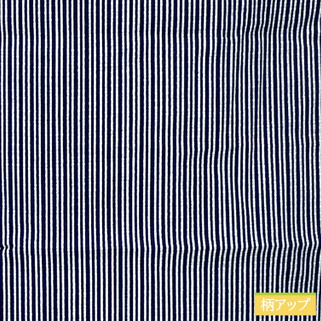 Men's Cotton Yukata, Length 137cm, Sleeve Length 67cm, Navy Blue, Striped, S Rank, Single Layer, Navy Blue, 1138000052318