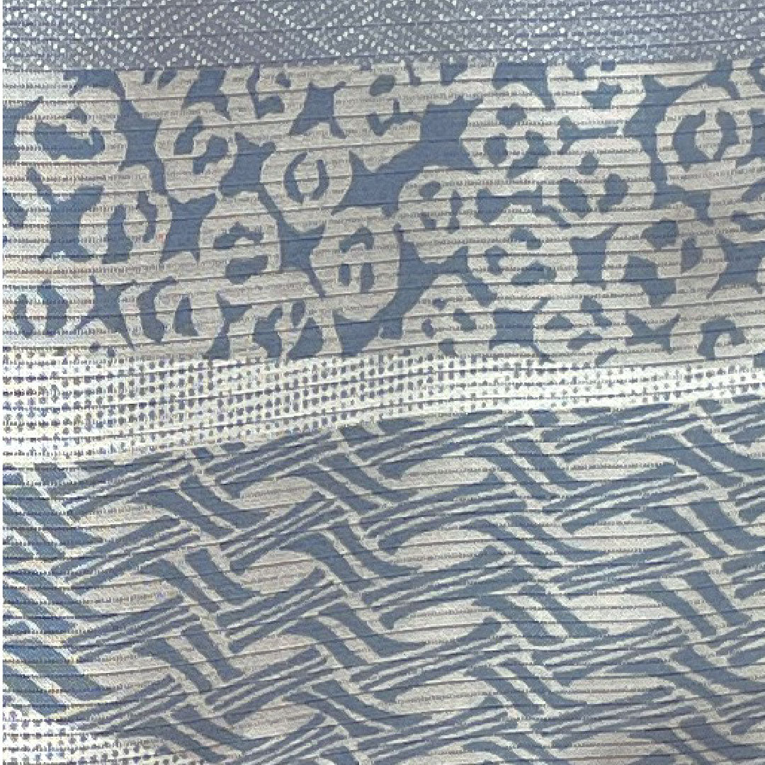 Summer kimono, polyester, komon, length 155.5cm, sleeve length 61.5cm, washable kimono, Edo komon, stencil dyeing, with basting thread, silk, A rank, gray, 1132000453322