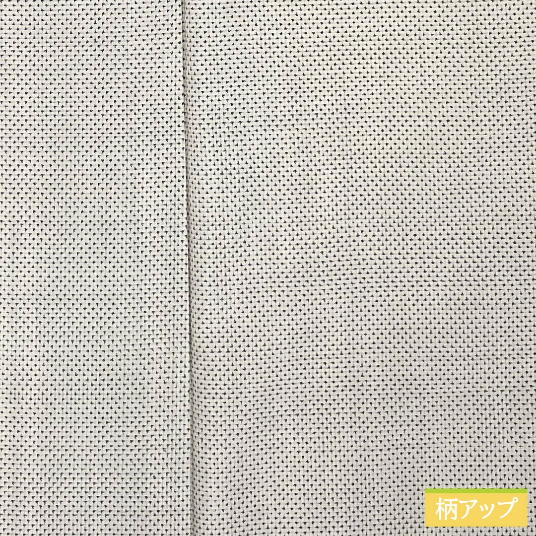 紬 正絹 Sランク 身丈157cm 裄丈63.5cm 生成り色(きなりいろ) 白大島 蚊絣 しつけ糸付き 袷 白系 1116004362311