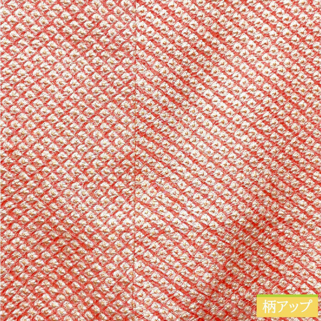 道行コート 正絹 身丈80.5cm 裄丈63cm 薄紅梅色 総絞り 鹿の子絞り Sランク 袷 ピンク系 1117000732913