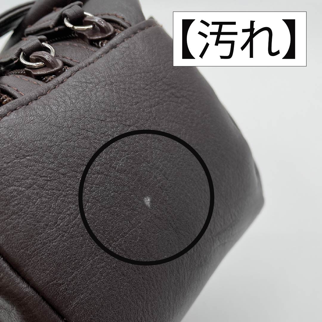 (新古品) 洋装バッグ 牛革 Aランク 新古品 牛革 2WAY 茶系 119700010314