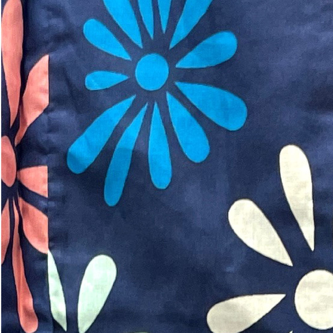 浴衣 鉄葡萄色 抽象模様 木綿 Sランク 単衣 身丈161cm 裄丈65cm 紺系 1118002412418