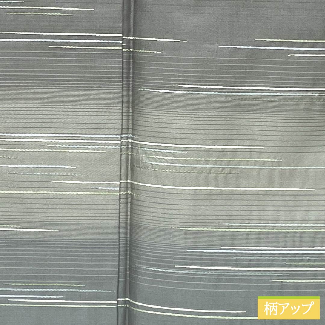 訪問着 正絹 Sランク 袷 身丈158cm 裄丈65cm 素鼠色(すねずいろ) 白山紬 パールトーン加工 ステッチ グレー系 1112006112322