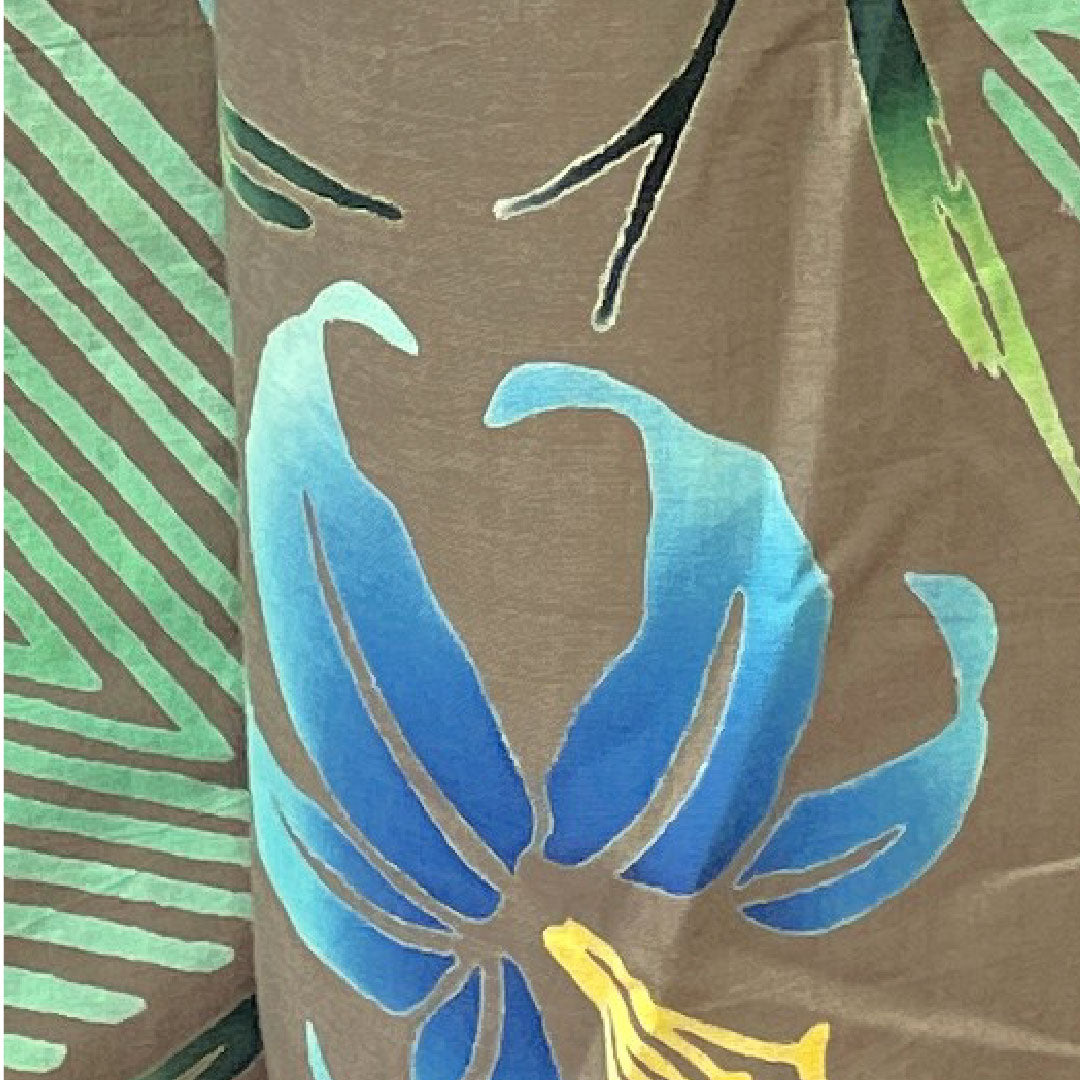 浴衣 消炭色 カサブランカ 幾何学模様 木綿 Sランク 単衣 身丈165.5cm 裄丈71.5cm 茶系 1118002982514