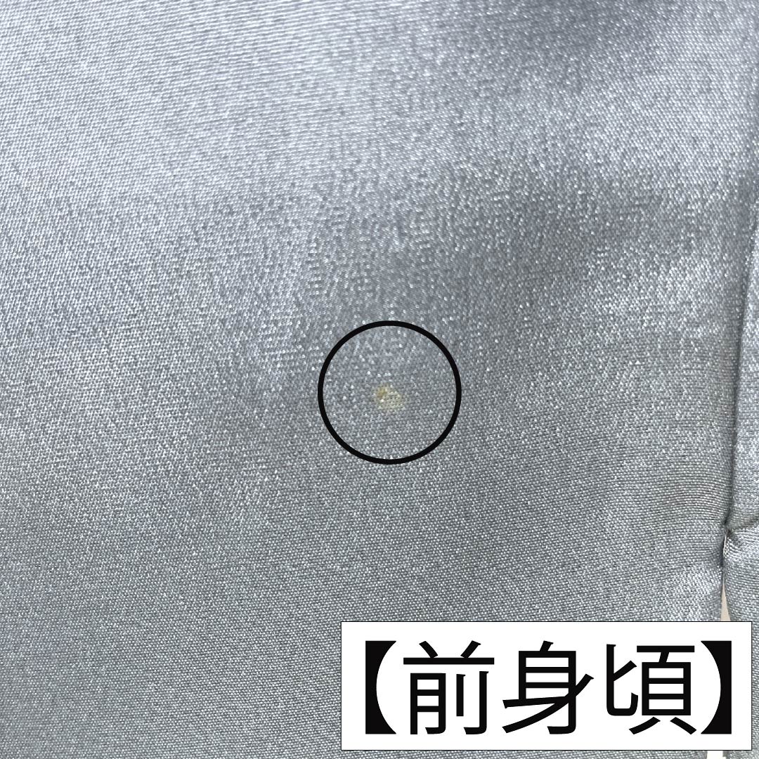 メンズ襦袢 正絹 Aランク 身丈139.5cm 裄丈69cm 空色鼠色(そらいろねずいろ) 虎 袷 グレー系 1140000993322