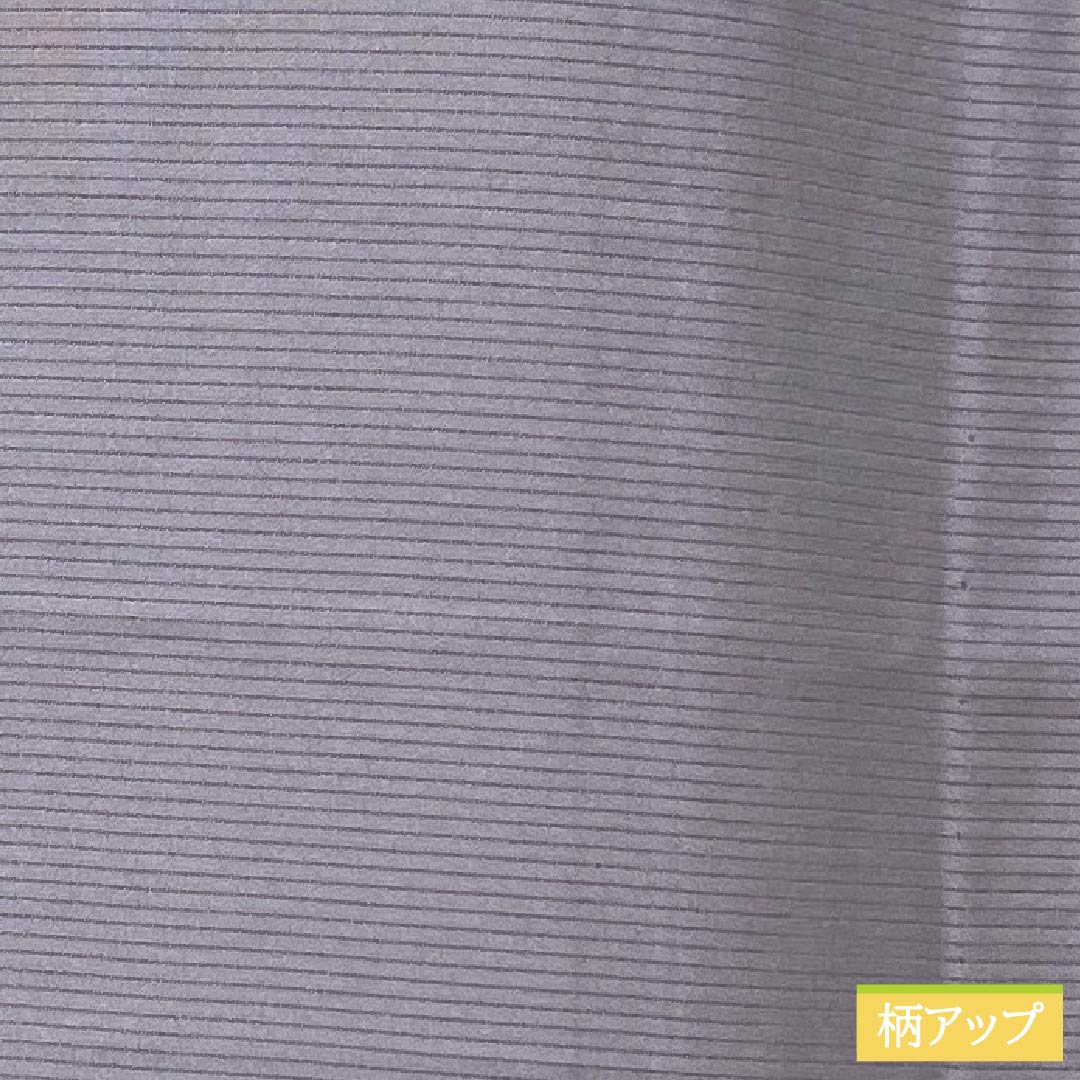 夏物 正絹 色無地 Aランク 身丈154.5cm 裄丈63cm 灰紫色(はいむらさきいろ) 丸に中陰剣花菱 一つ紋 絽 紫系 1132003713220