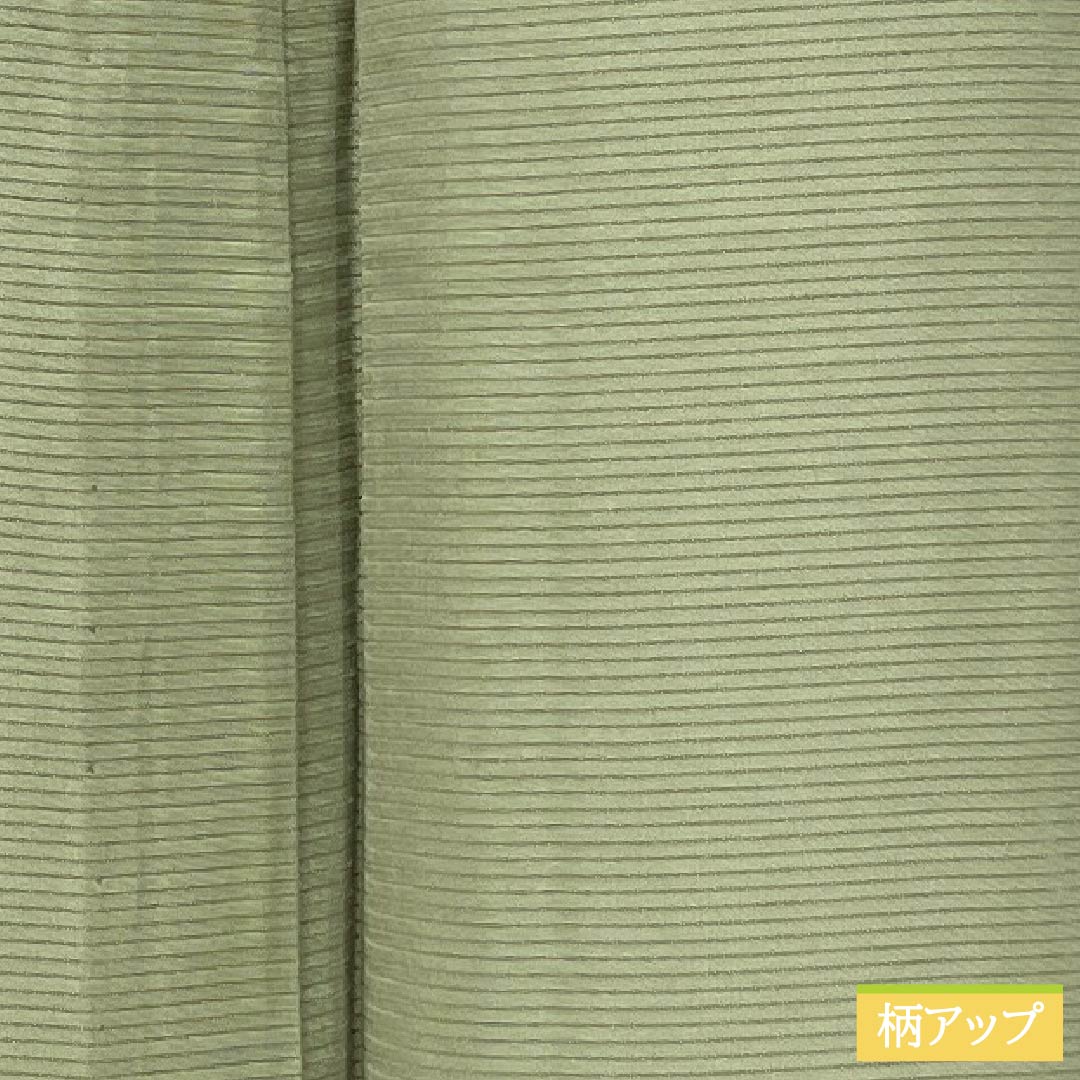 夏物 正絹 色無地 身丈156.5cm 裄丈62cm 黄鼠色(きねずいろ) 一つ紋 蔓柏 絽 Sランク 緑系 1132002062319