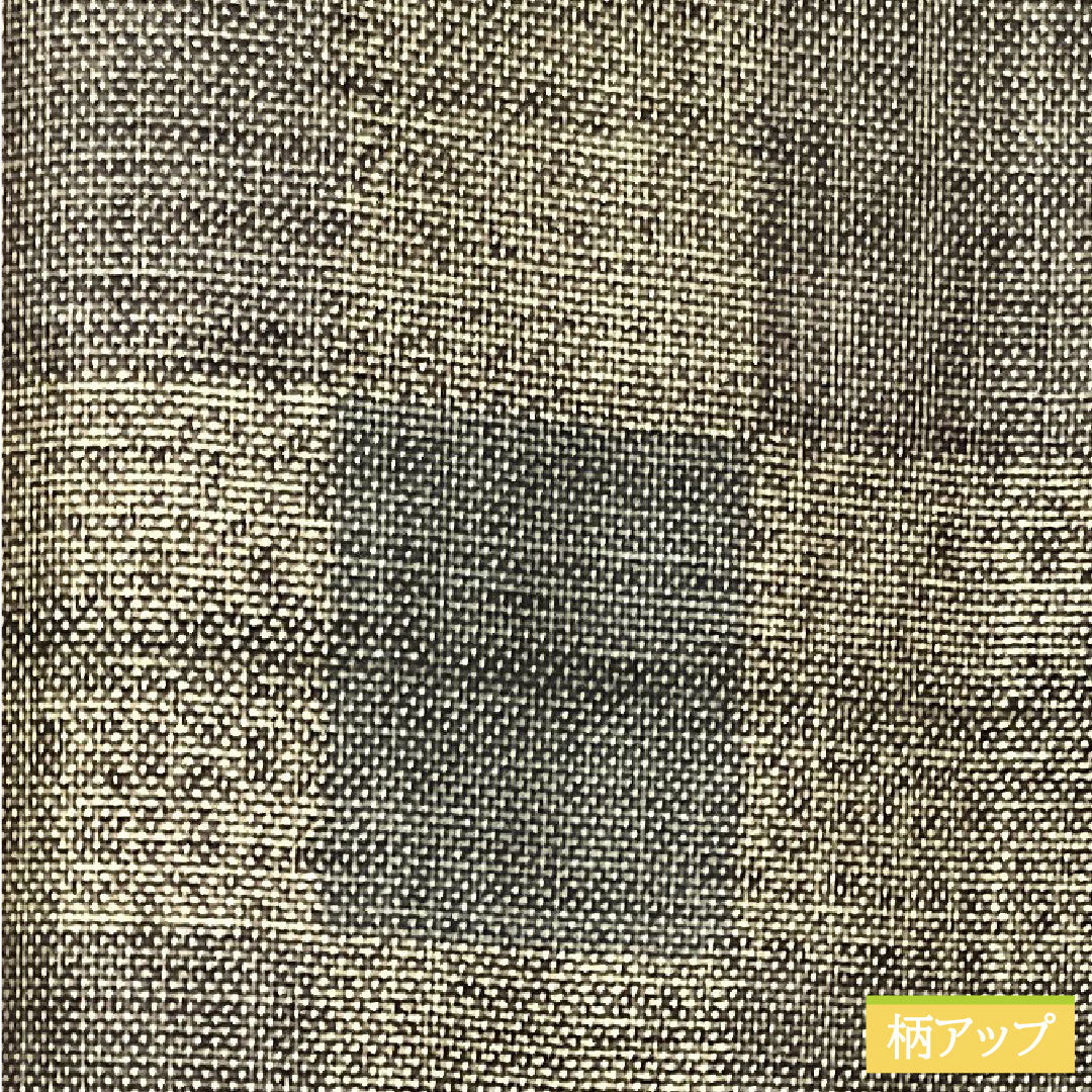 大島紬 正絹 身丈155.5cm 裄丈64cm 経緯絣 市松 Sランク 袷 茶系 1116002962314