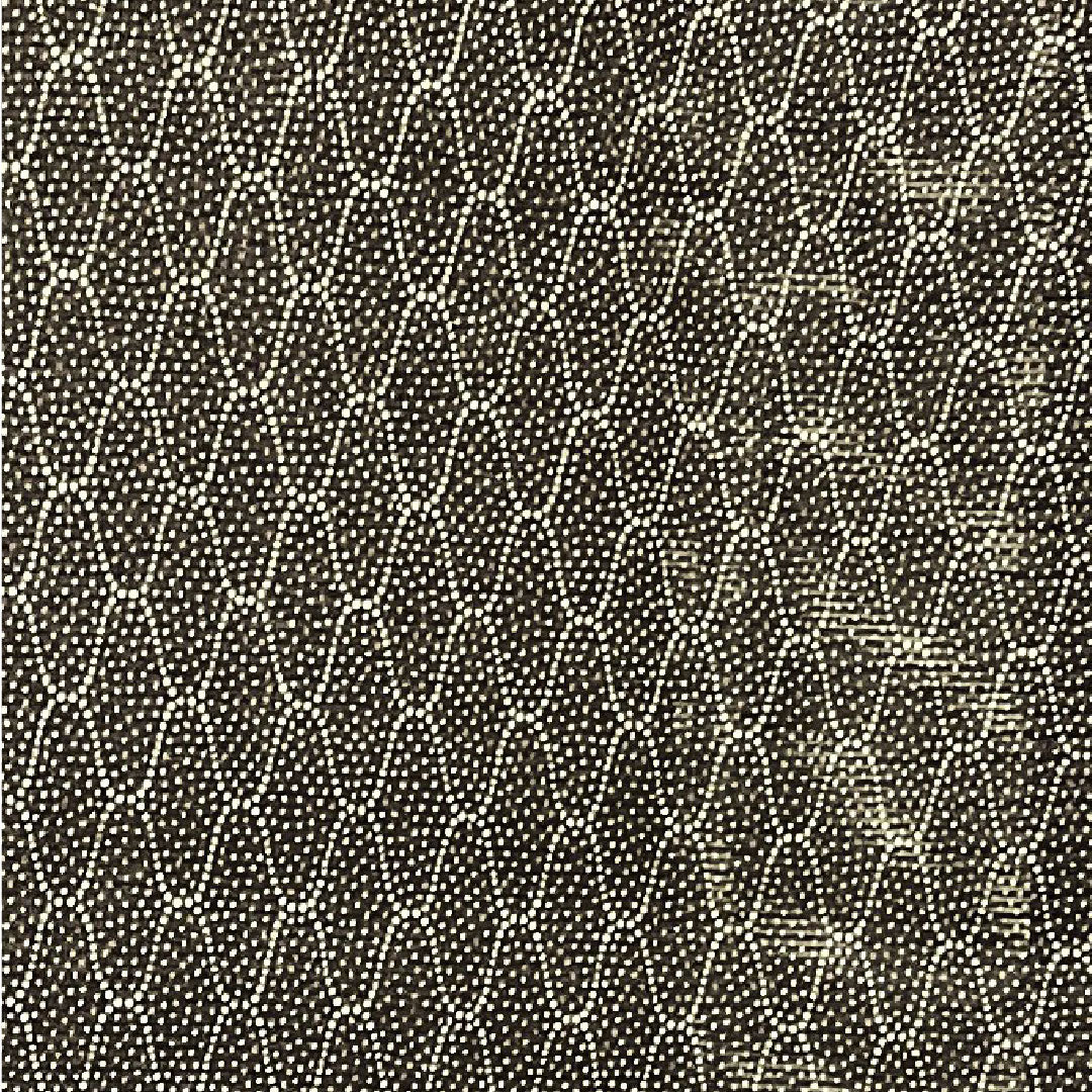 夏物 正絹 小紋 身丈160cm 裄丈63.5cm 黒鼠色(くろねずいろ) 幾何学模様 絽 Aランク 茶系 1132001673414