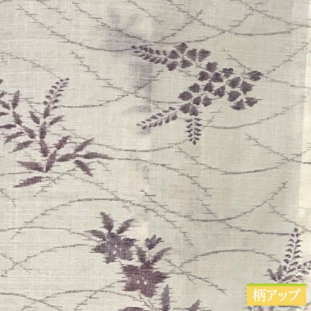 Summer linen tsumugi (pongee) kimono, length 165cm, sleeve length 69cm, milky white (nyuhakushoku) Ojiya-chijimi (Ojiya-style silk) with floral and gauze patterns, rank A, white, product number 1132002683511