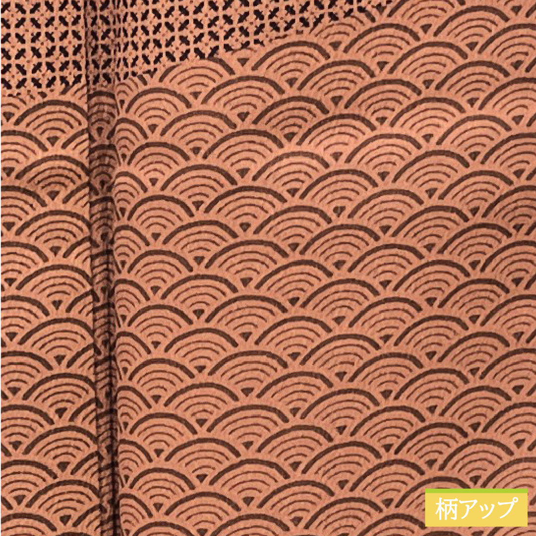 訪問着 正絹 袷 身丈155.5cm 裄丈63.5cm 積紅色(せきこういろ) 型染 割付文様 重ね衿付き Sランク 紫系 1112004792320