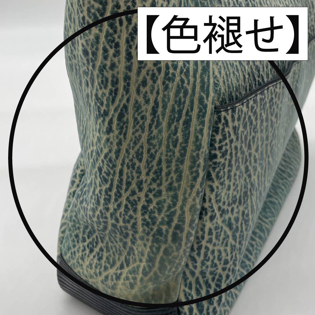 (新古品) 洋装バッグ オットセイ×リザード Aランク 新古品 オットセイ×リザード トートバッグ 紺系 119700042318