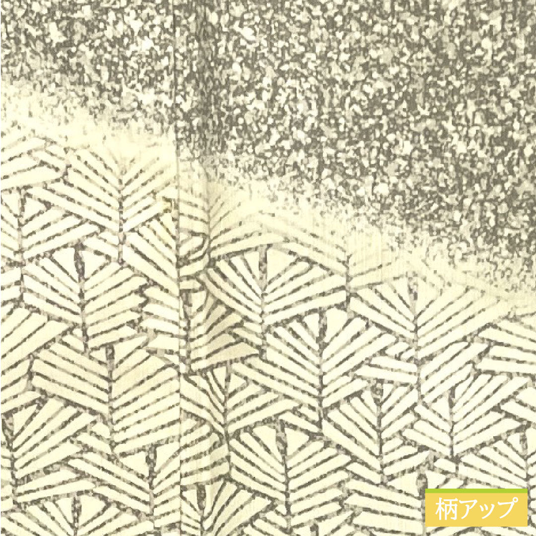 訪問着 正絹 袷 身丈158.5cm 裄丈62cm 絹鼠色 川村久太郎 タタキ染 紬地 抽象模様 Sランク グレー系 1112003842322