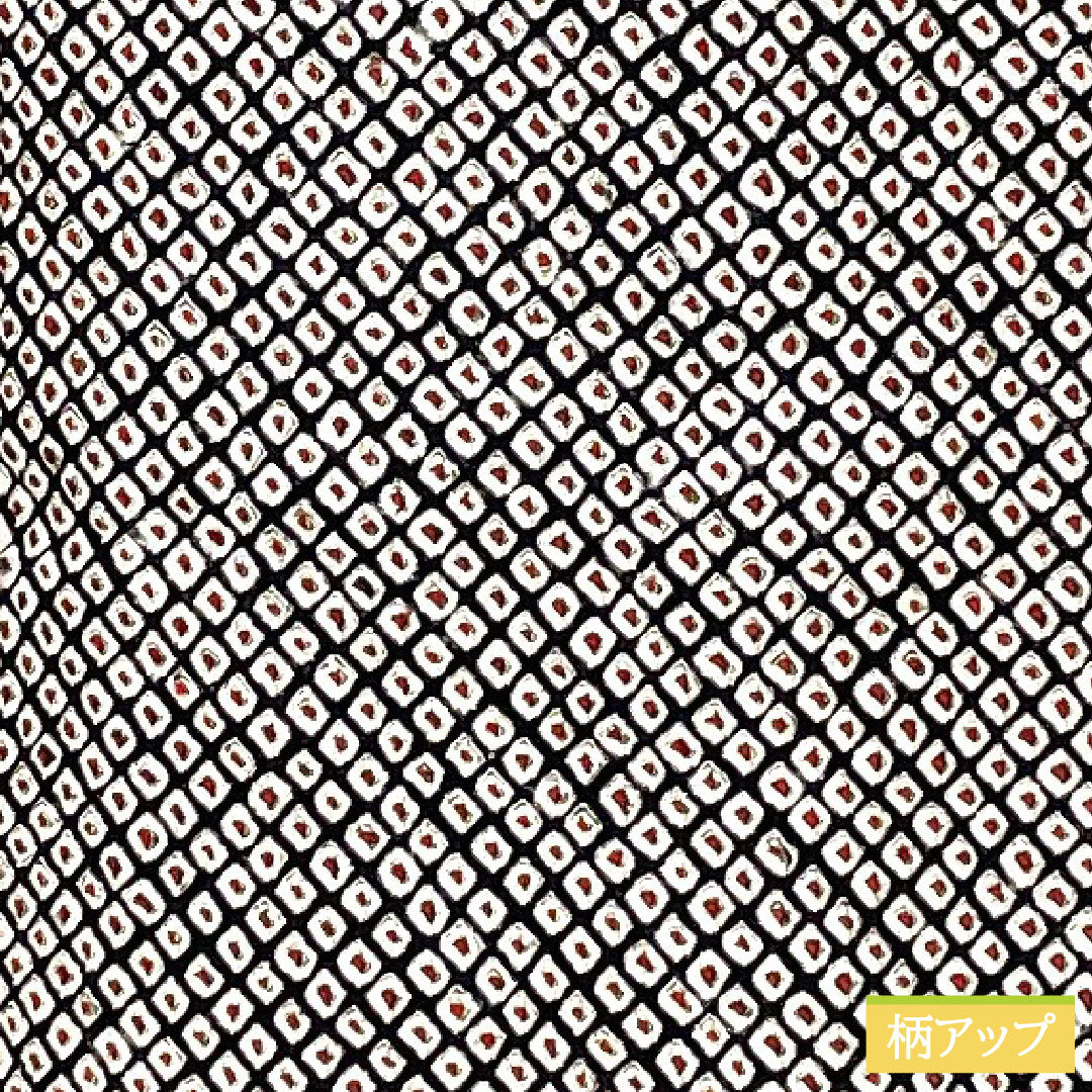 小紋 正絹 身丈156cm 裄丈63.5cm 袷 総絞り 疋田絞り Aランク 黒系 1115004633310