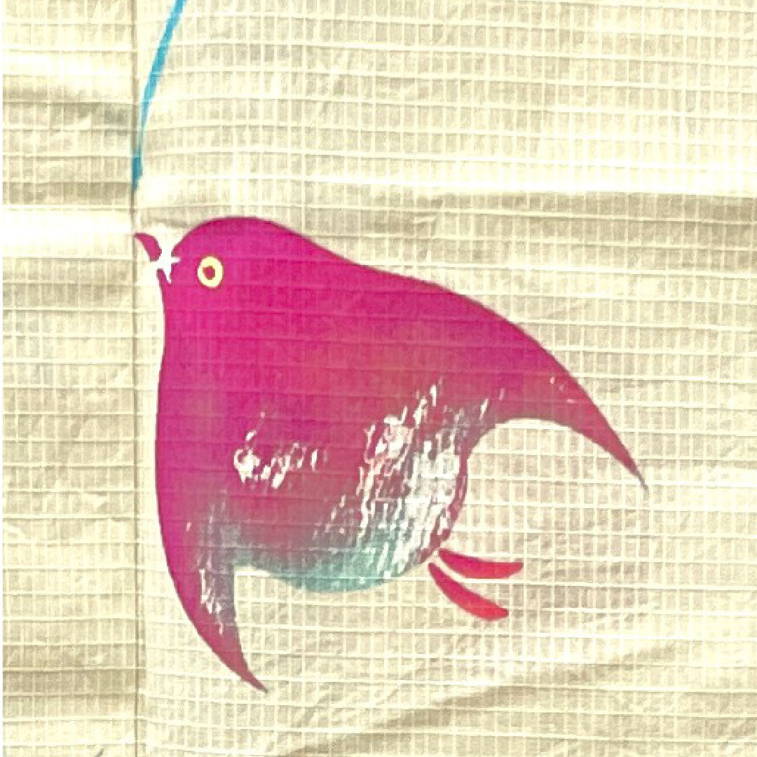 浴衣 乳白色 千鳥 木綿 Sランク 単衣 身丈166.5cm 裄丈66.5cm クリーム系 1118001912515