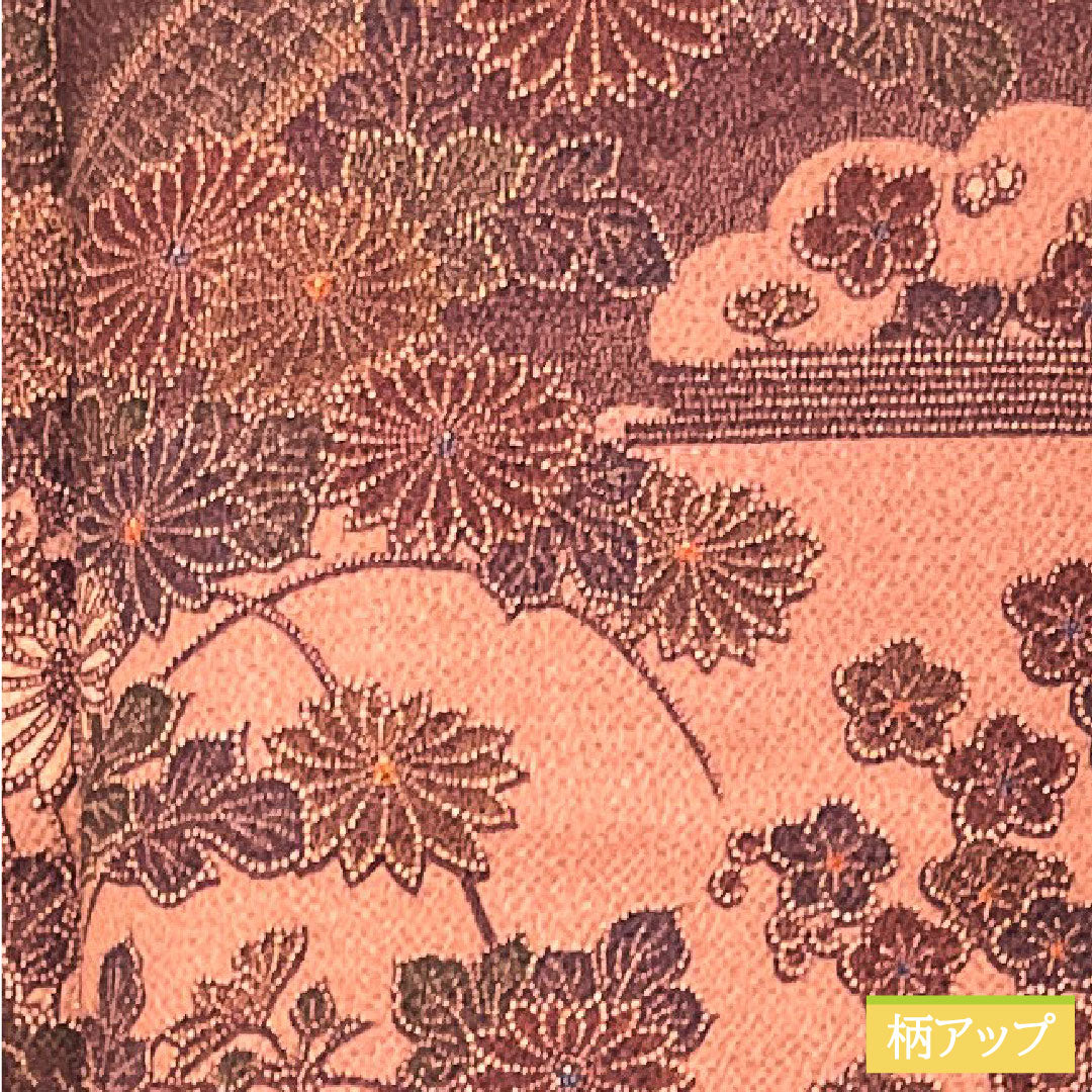 Komon, pure silk, length 152.5cm, sleeve length 60.5cm, lined, light purple, Edo Komon, Rokutani Hiroomi, traditional craftsman, Chayatsuji, S rank, purple, 1115004322220