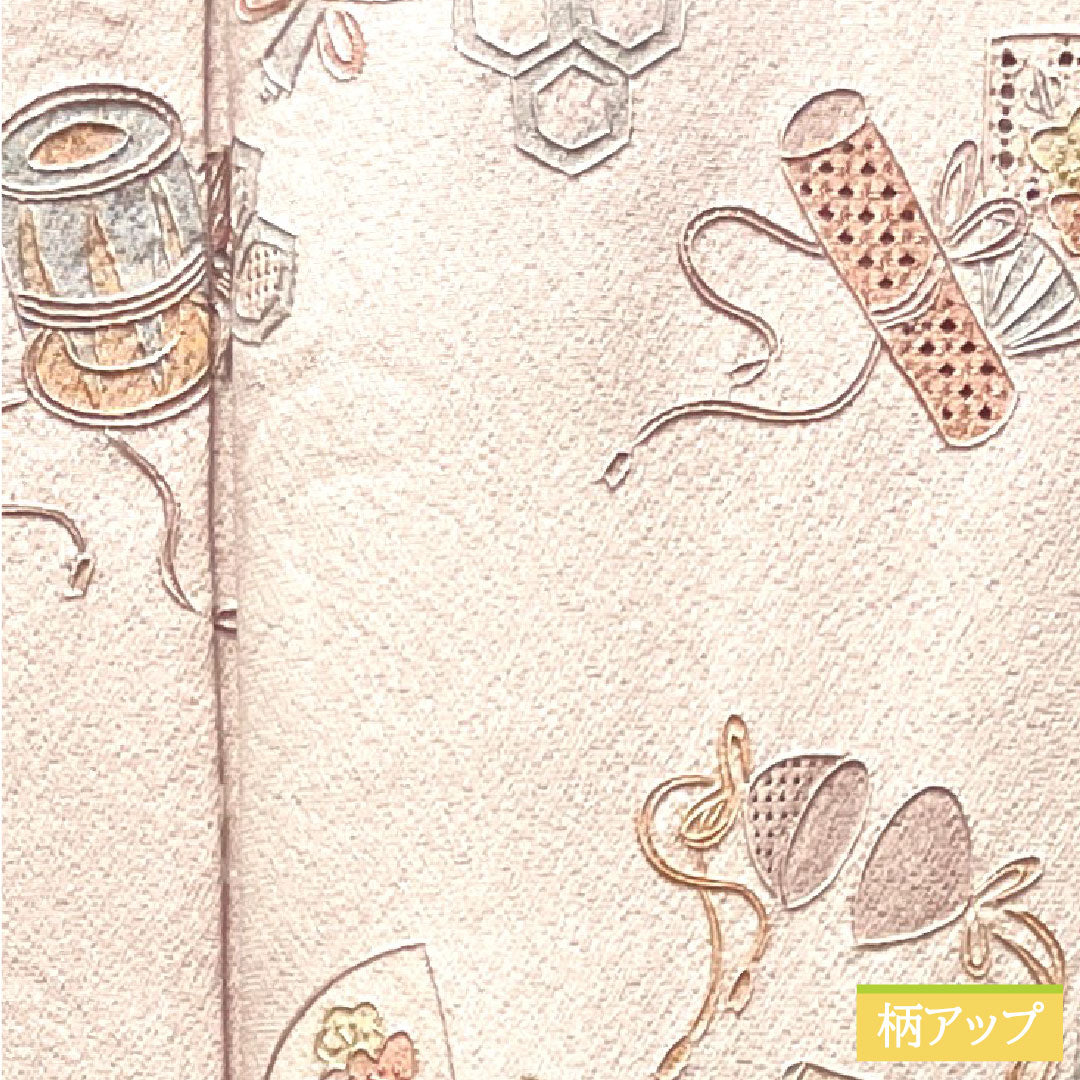 訪問着 正絹 袷 身丈160cm 裄丈62.5cm 退紅色 蘇州刺繡 汕頭刺繡 宝尽くし Sランク ピンク系 1112003422413