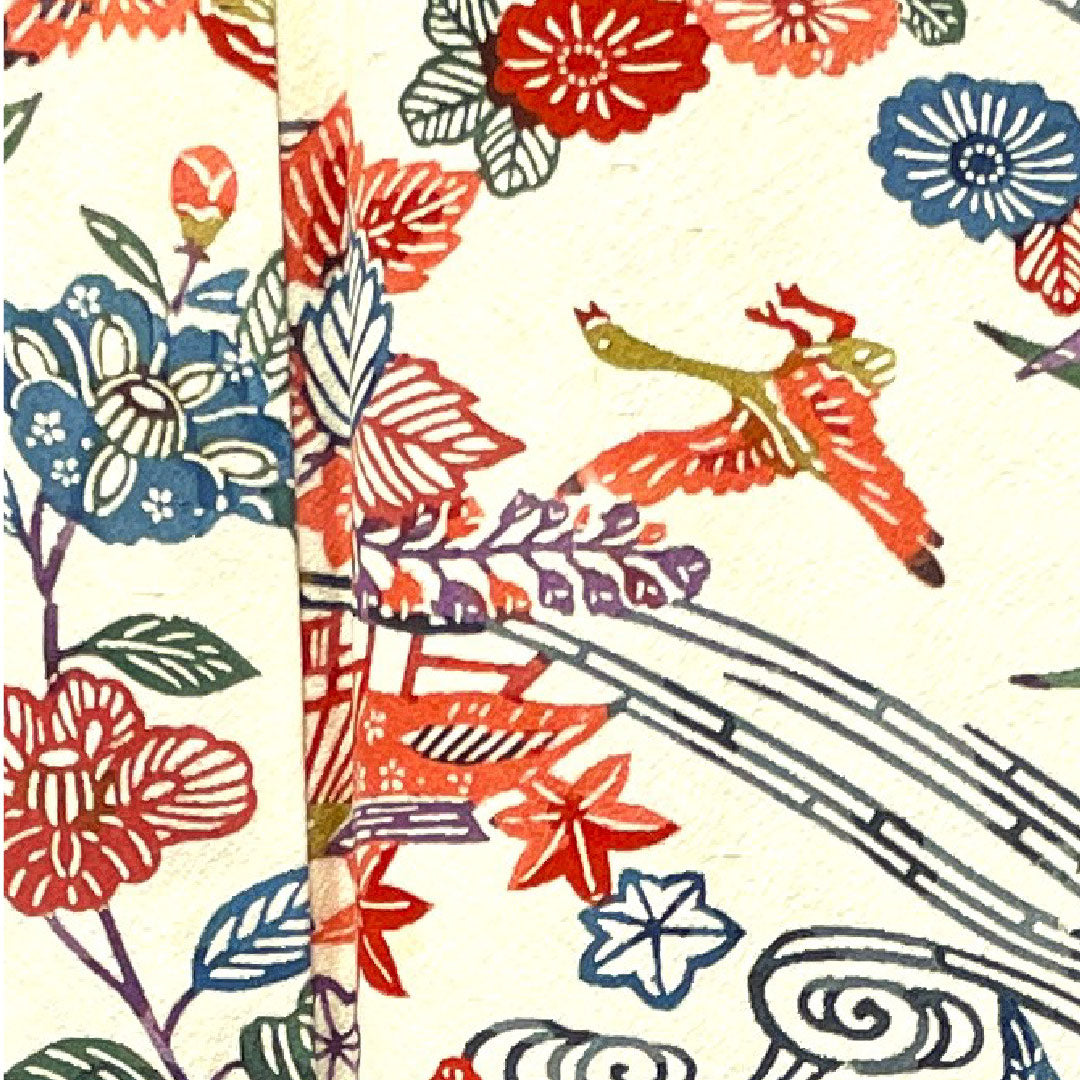 Komon Length 163.5cm Sleeve length 65cm Awase Milky white Kyo-Bingata Chayatsuji Pure silk S rank White 1115003342411