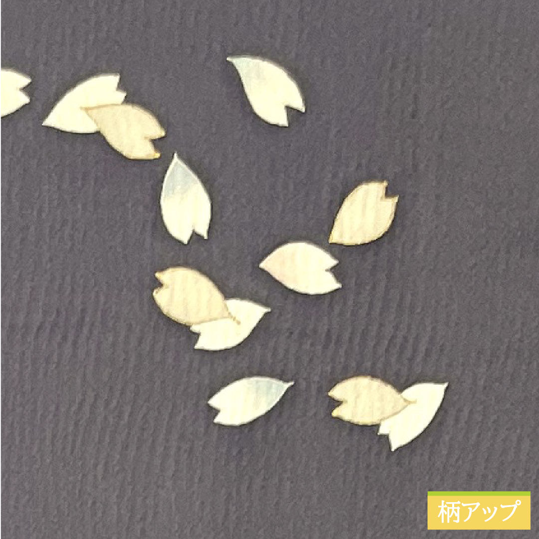 訪問着 正絹 袷 身丈159.5cm 裄丈68.5cm 深滅紫色 洛楽人工房 桜 Aランク 紫系 1112003793320