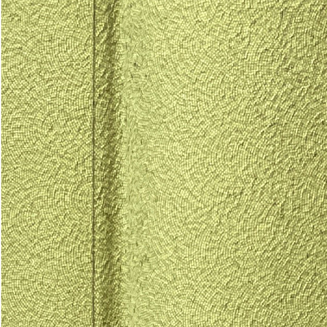 小紋 身丈153.5cm 裄丈62cm 袷 利休色 江戸小紋 作家物 鮫 正絹 Aランク 緑系 1115003443219